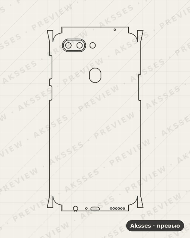 Лекало для R-ser. OPPO R15, All Inclusive
