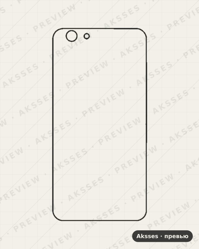 Лекало для A-ser. OPPO A59, Back Cover