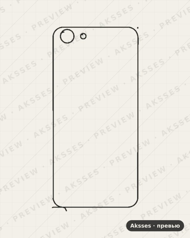 Лекало для A-ser. OPPO A83, Back Cover