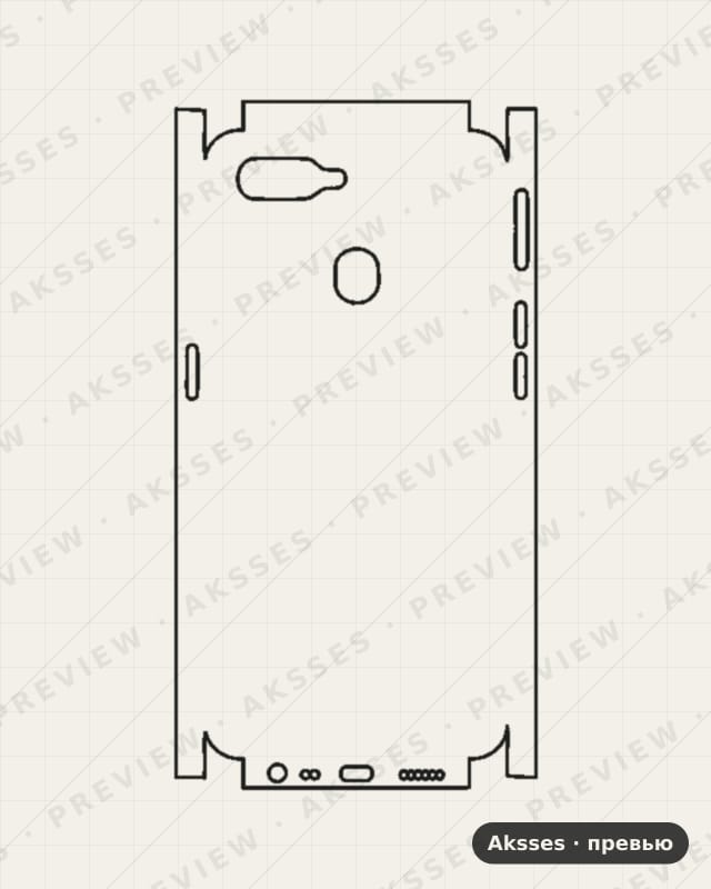 Лекало для A-ser. OPPO A7, All Inclusive