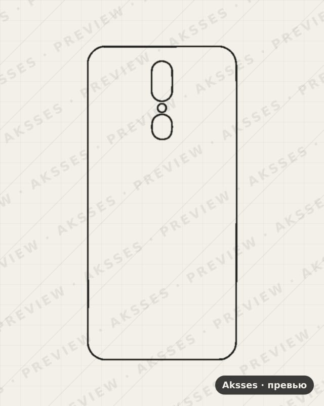 Лекало A-ser. OPPO A9X для A-ser. OPPO A9 X, Back Cover
