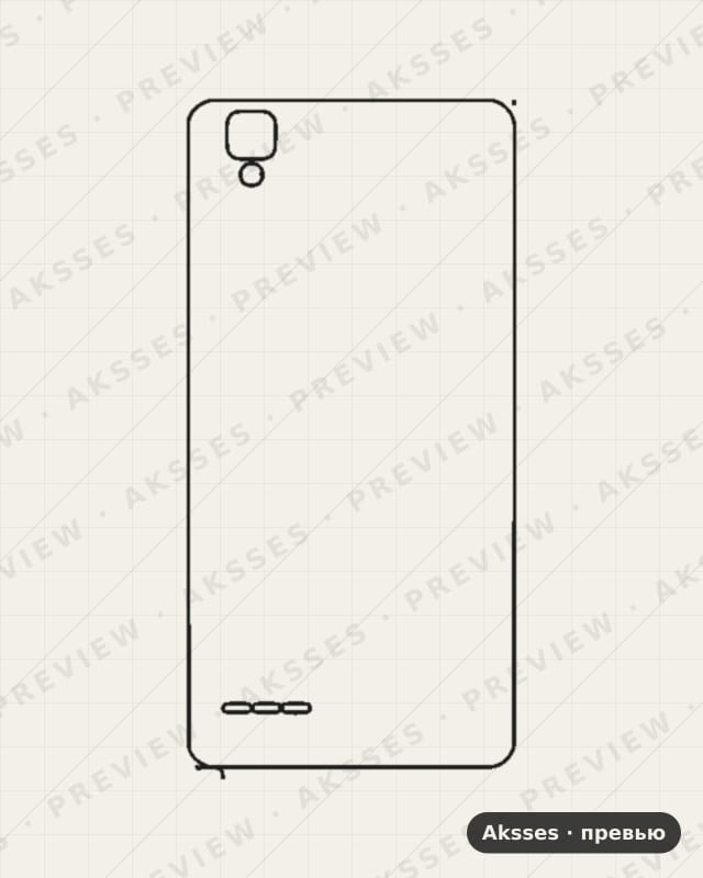 Лекало для F-ser. OPPO F1, Back Cover