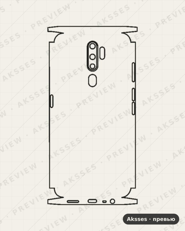 Лекало для A-ser. OPPO A11, All Inclusive
