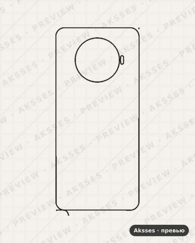 Лекало для A-ser. OPPO ACE2, Back Cover