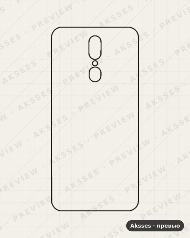 Лекало для A-ser. OPPO A9, Back Cover