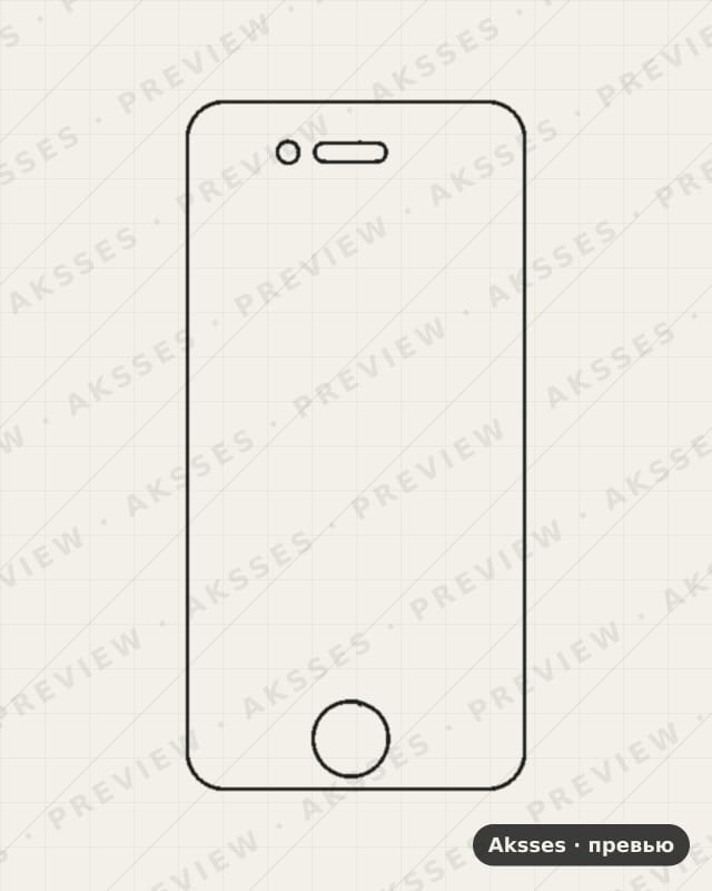 Лекало для iPhone 4, Front Shell