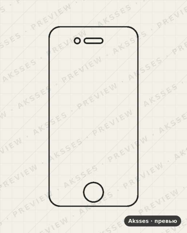 Лекало для iPhone 4, Front Full
