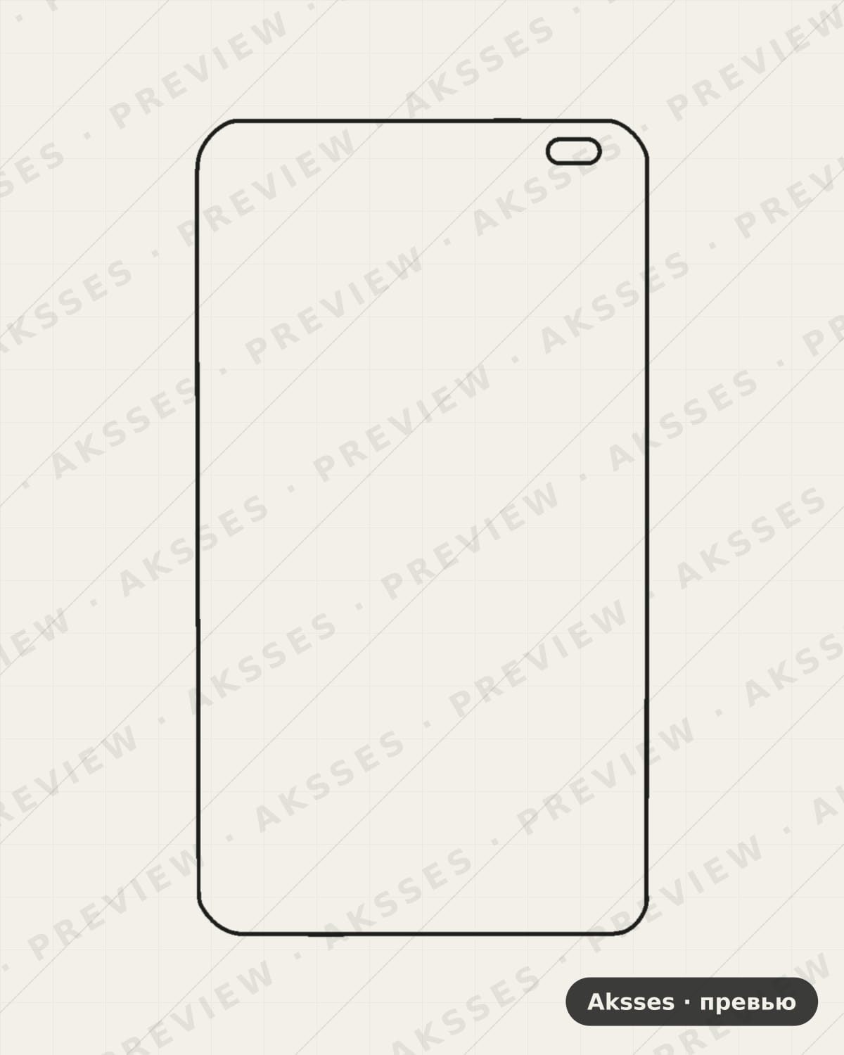 Лекало для K-Touch C960T, Front Full