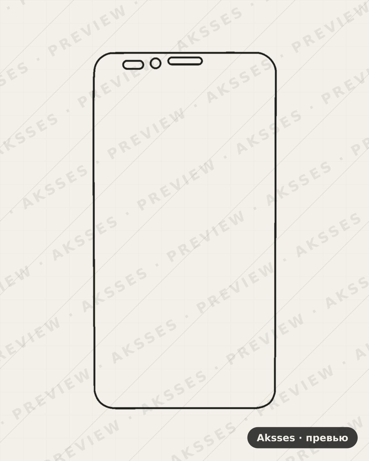 Лекало для K-Touch E88, Front Full