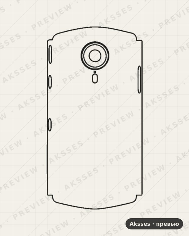 Лекало для Meitu T8S, Half Cover