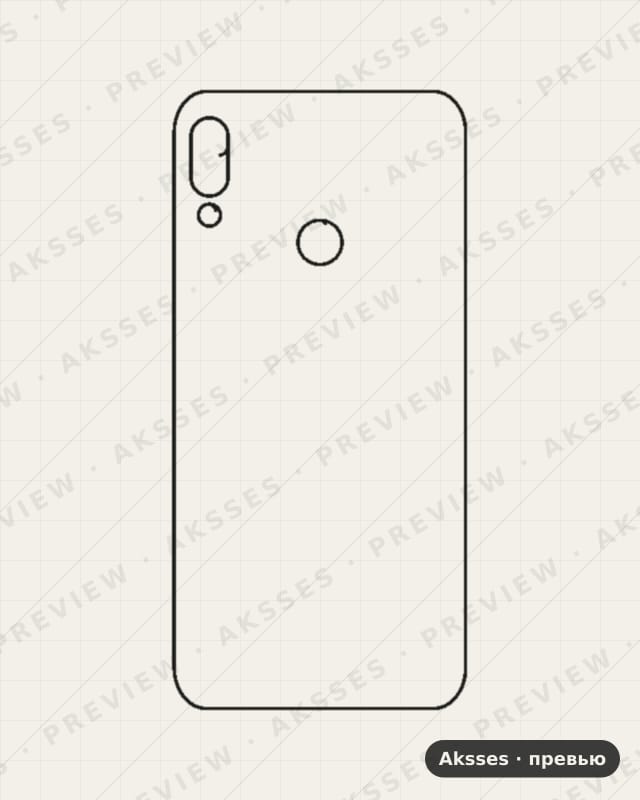 Лекало для Lenovo K5 pro, Back Cover
