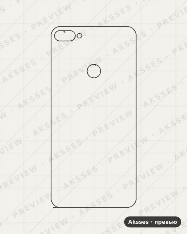 Лекало для Lenovo K9 Note, Back Cover