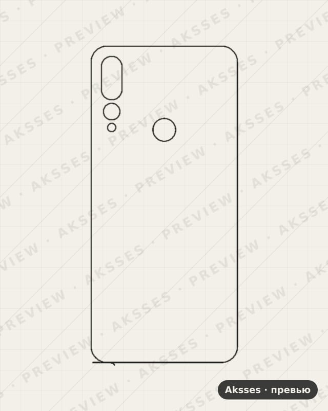 Лекало для Lenovo Z5S, Back