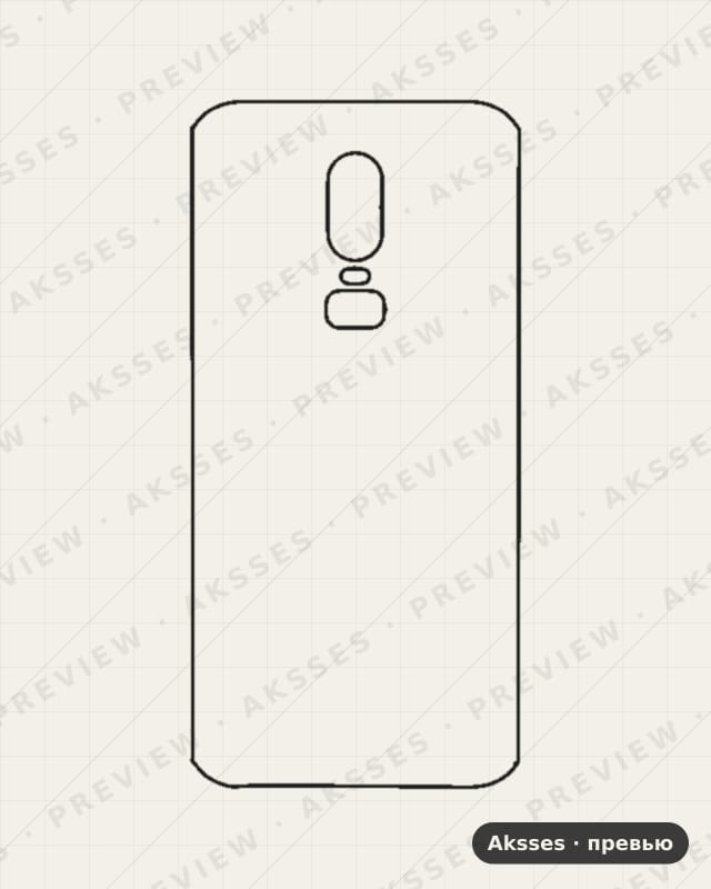 Лекало 1,2,3,5,6,7,8,9,10-ser.One Plus 6 для OnePlus 6, Back Cover