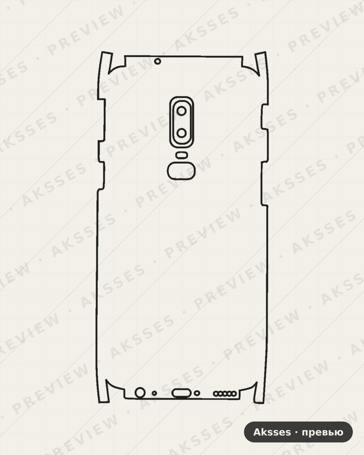 Лекало 1,2,3,5,6,7,8,9,10-ser.One Plus 6 для OnePlus 6, All Inclusive