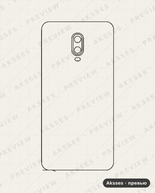 Лекало 1,2,3,5,6,7,8,9,10-ser.One Plus 6T для OnePlus 6T, Back Cover