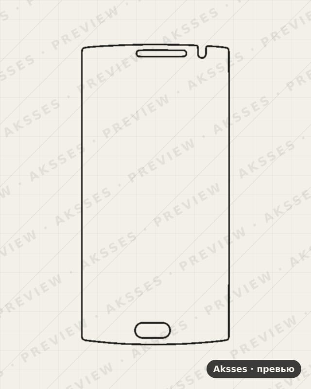 Лекало 1,2,3,5,6,7,8,9,10-ser.One Plus 2—-Z для OnePlus 2, Front Full