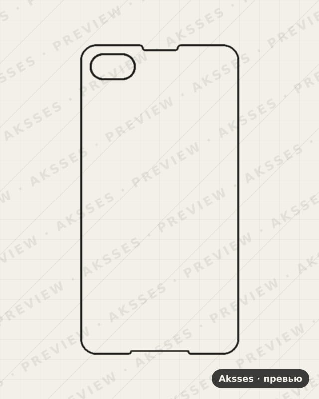 Лекало для BlackBerry Z30, Back