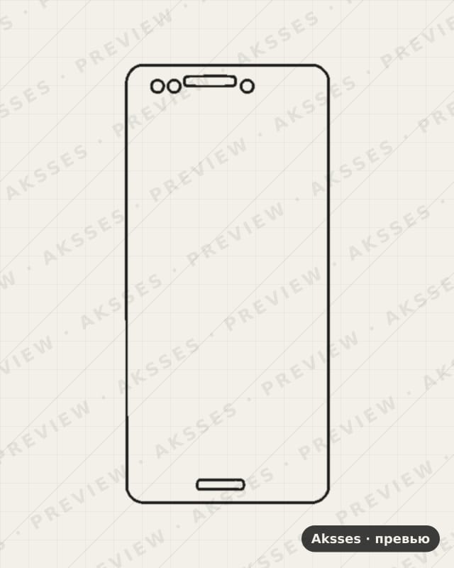 Лекало Google Pixel 3—-Z для Google Pixel 3, Front Full