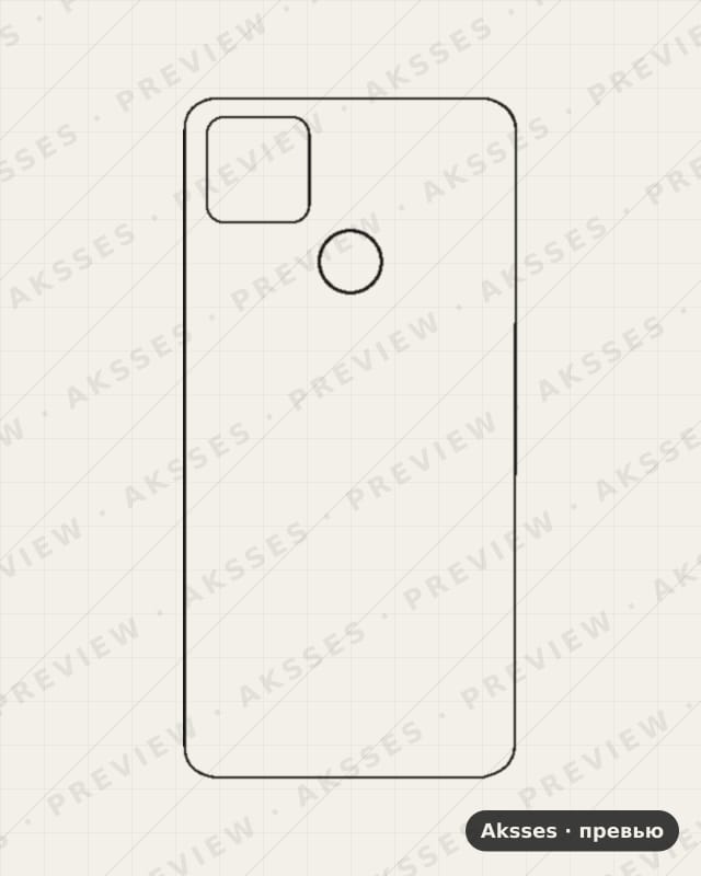 Лекало для Google Pixel 4A, Back