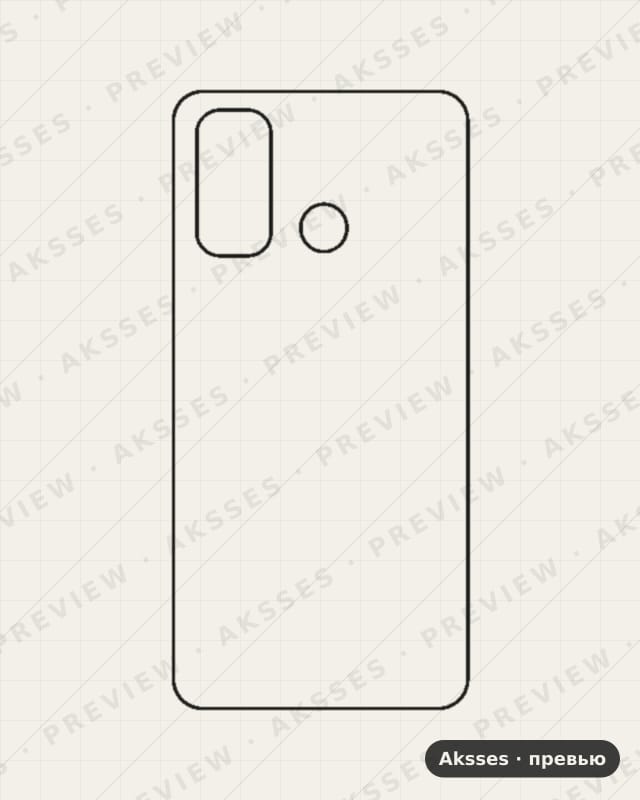 Лекало для Camon-ser. TECNO Camon 15 Air, Back Cover