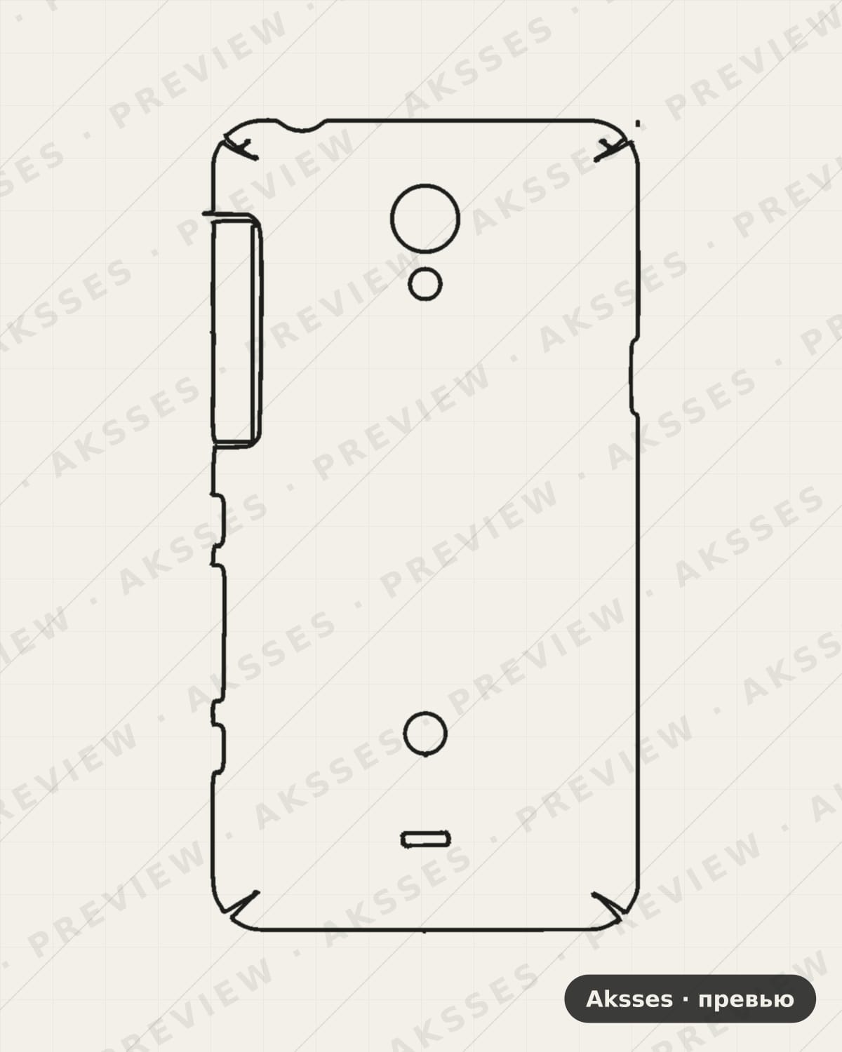 Лекало SONY-LT30P для Case Friendly SONY