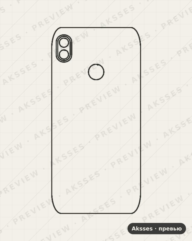 Лекало для Pop-ser. TECNO POP 3, Back Cover