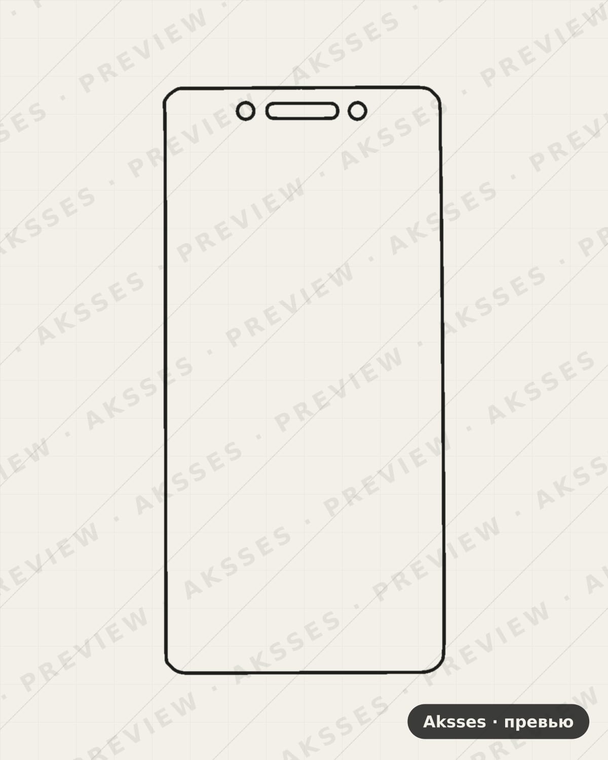 Лекало для Pop-ser. TECNO Pop 2F, Front Full