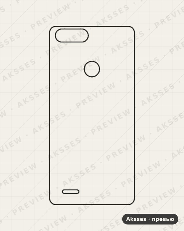 Лекало для Pop-ser. TECNO Pop 2F, Back Cover