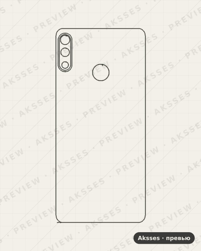 Лекало для ser. TECNO Spark 3 Pro, Back Cover