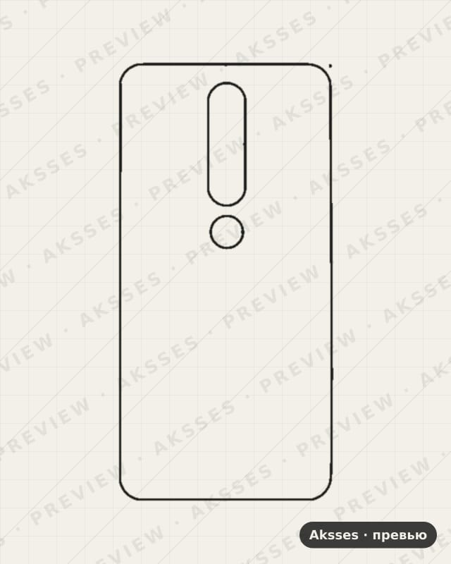 Лекало Nokia-6.1 для Case Friendly NOKIA
