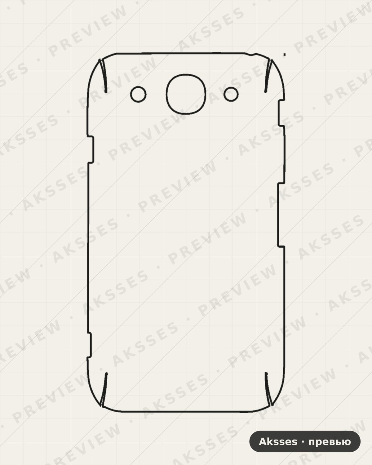 Лекало LG-E980 для Case Friendly LG
