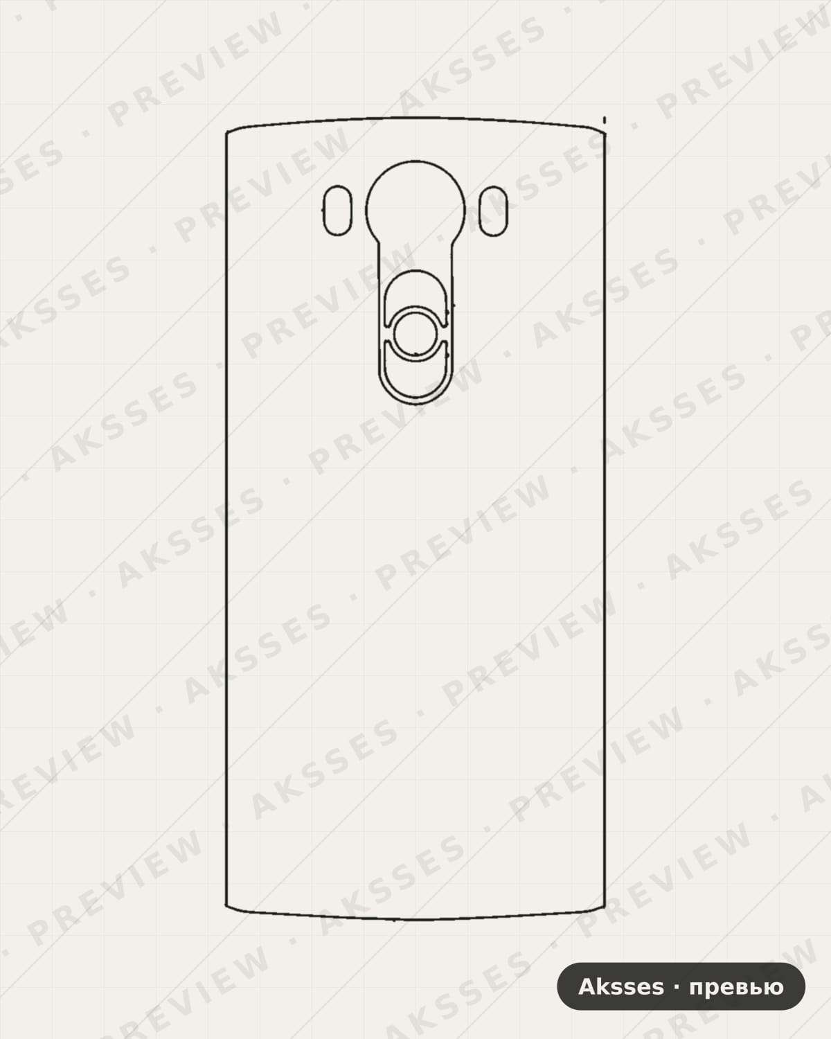 Лекало LG - V10 H968 для Case Friendly LG