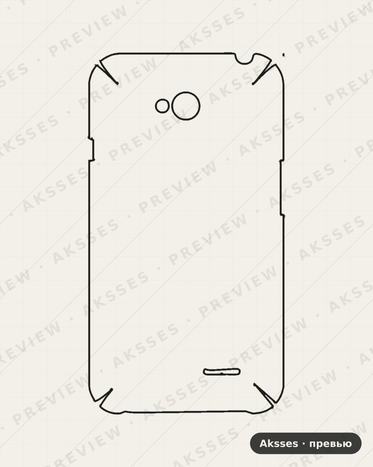 Лекало LG-L70 для Case Friendly LG