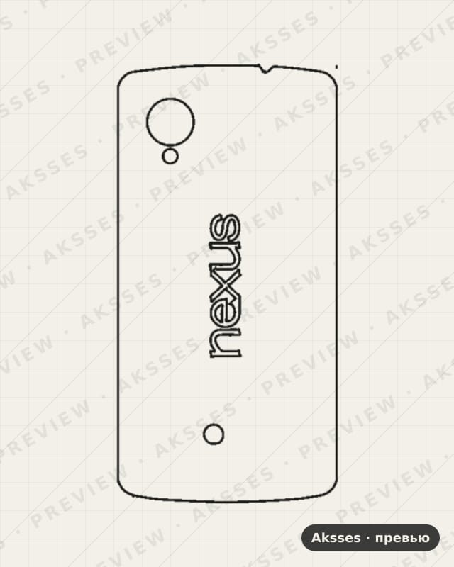 Лекало LG-Nexus 5 для Case Friendly LG