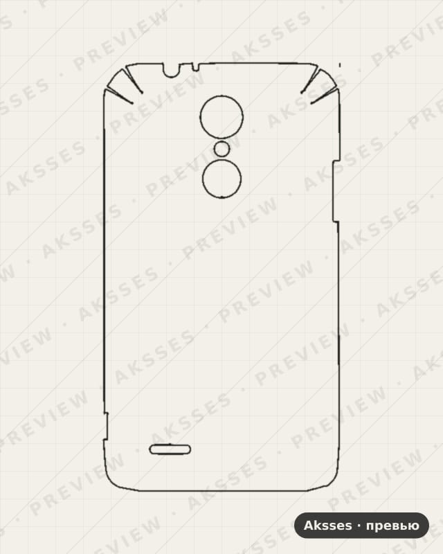 Лекало LG-K4 2017 для Case Friendly LG