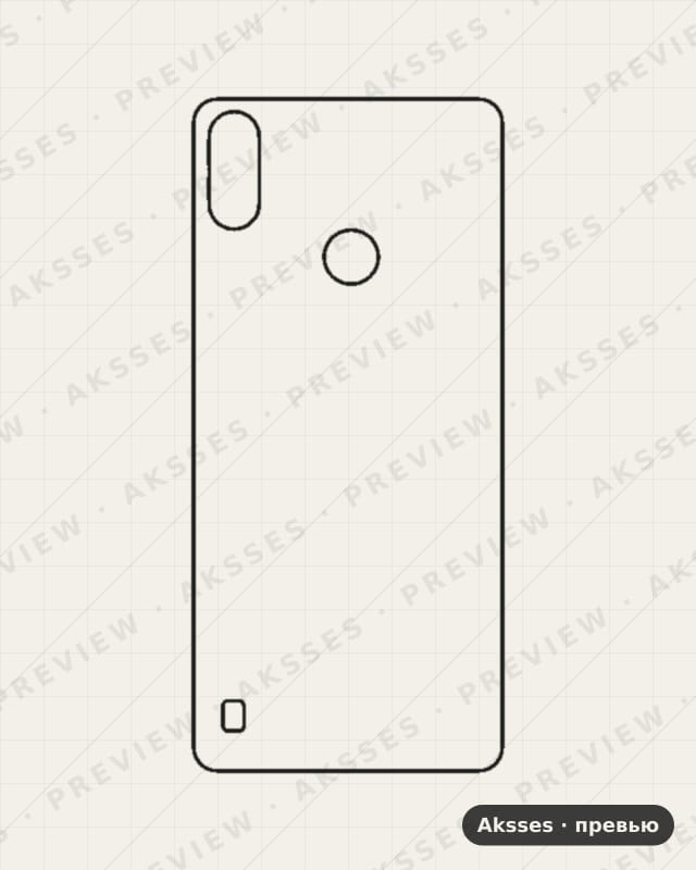 Лекало для Pop-ser. TECNO Pop 2S Pro, Back Cover