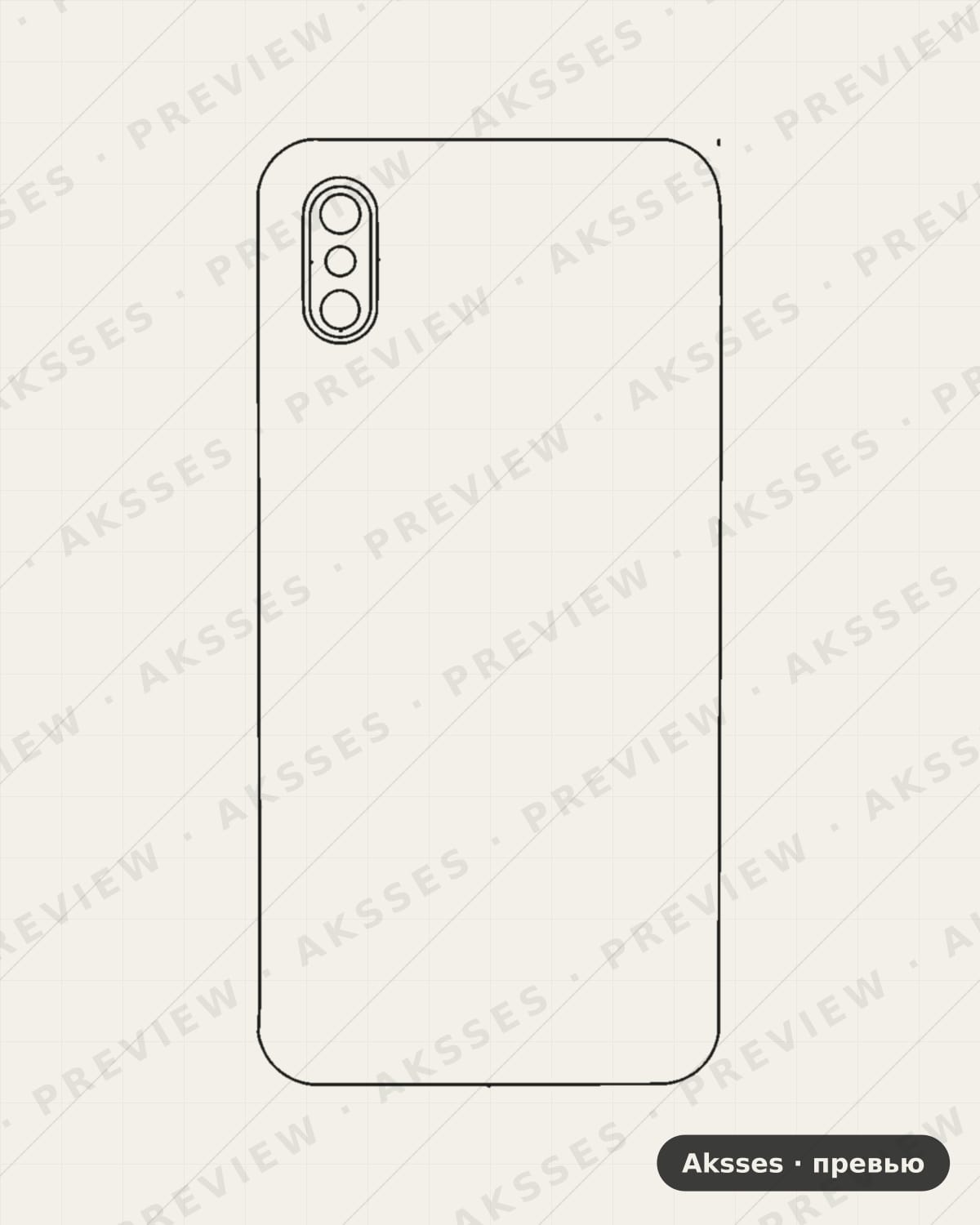 Лекало MI -M8 для Case Friendly MI