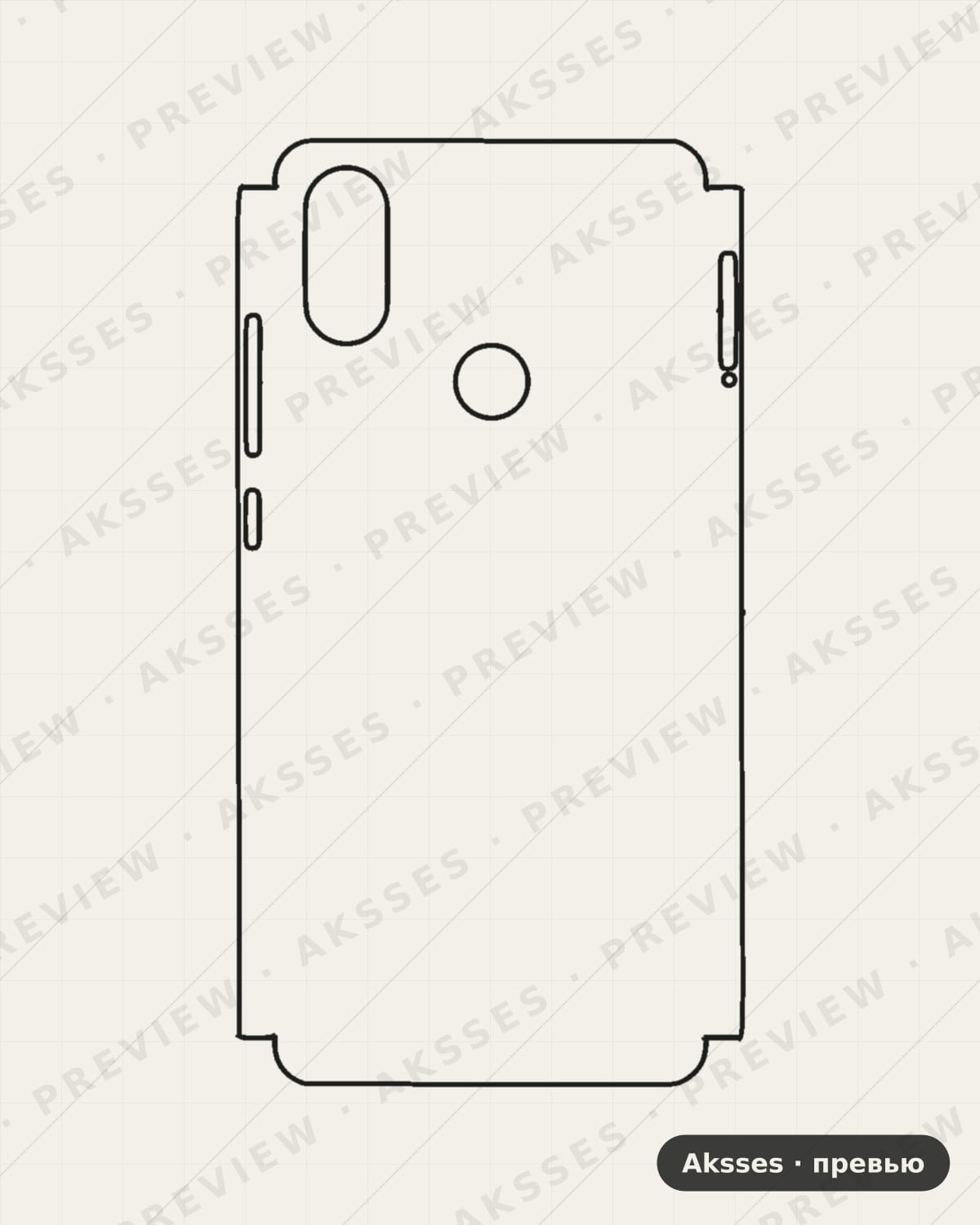 Лекало MI 6X-A для Case Friendly MI