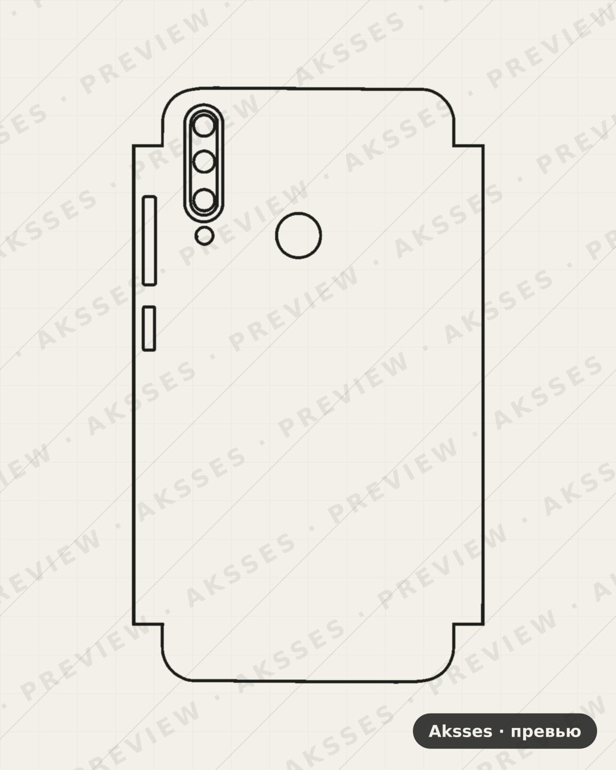 Лекало HUAWI-Enjoy 10plus для Case Friendly HUAWEI