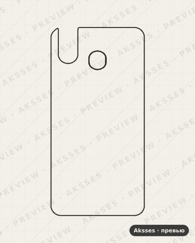 Лекало для Digma Linx Pay 4G, Back