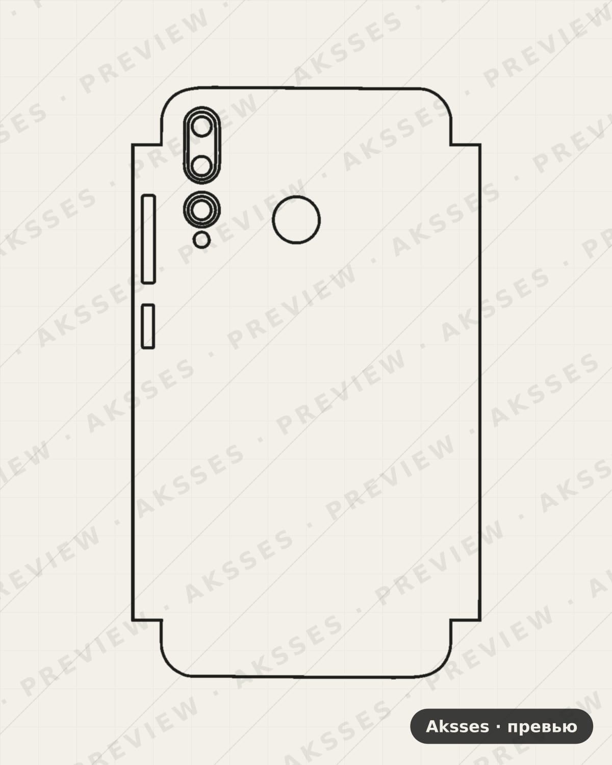 Лекало HUAWEI maimang 8-A для Case Friendly HUAWEI