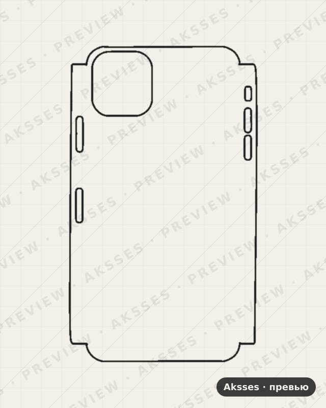 Лекало iPhone - 11Pro MAX для Case Friendly iPhone