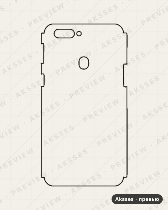 Лекало OPPO R11s plus-A для Case Friendly OPPO