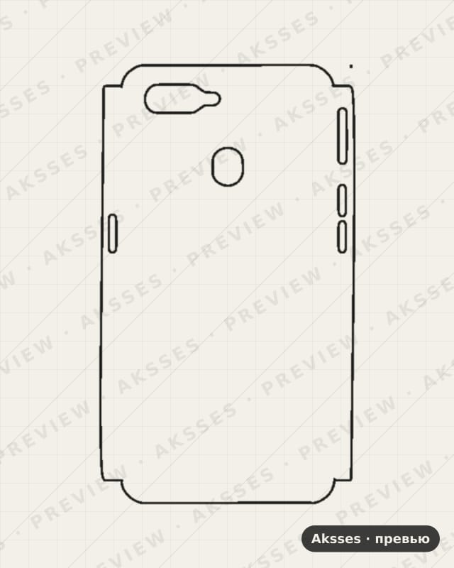 Лекало OPPO A7N-A для Case Friendly OPPO