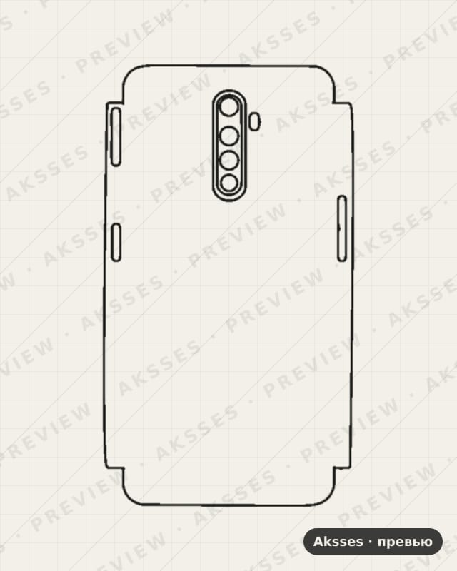 Лекало OPPO RenoAce-A для Case Friendly OPPO