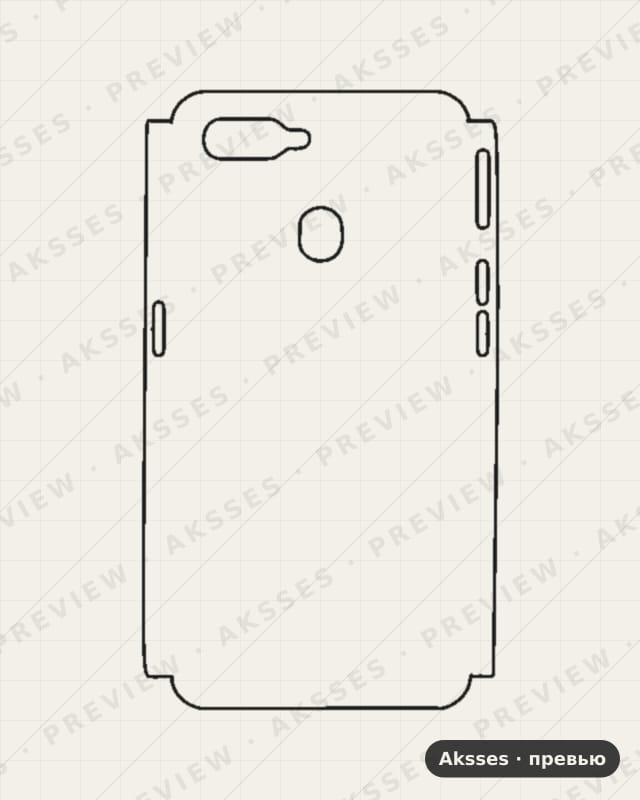 Лекало OPPO A7-A для Case Friendly OPPO