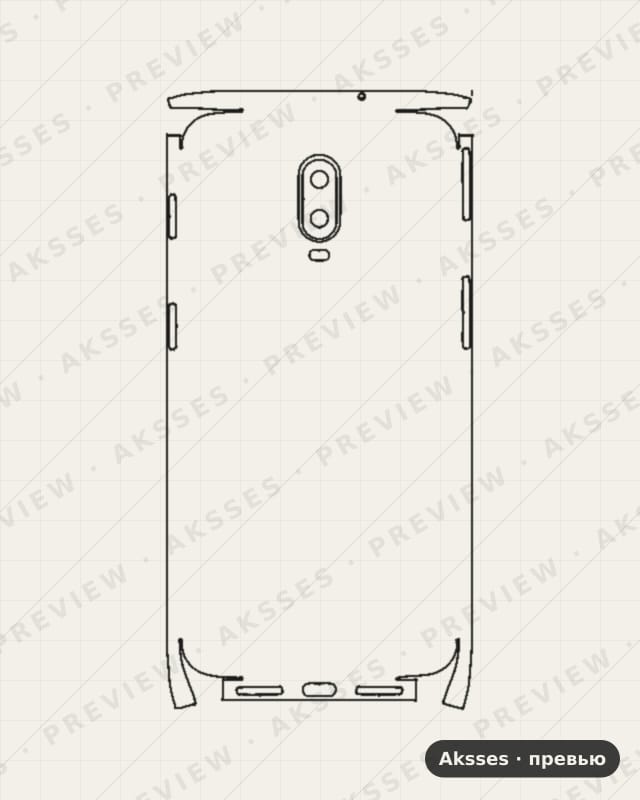 Лекало OnePlus-6T для Full and Sides OnePlus