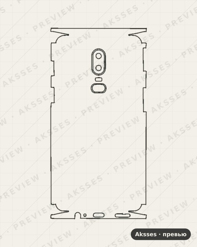 Лекало OnePlus-6 для Full and Sides OnePlus