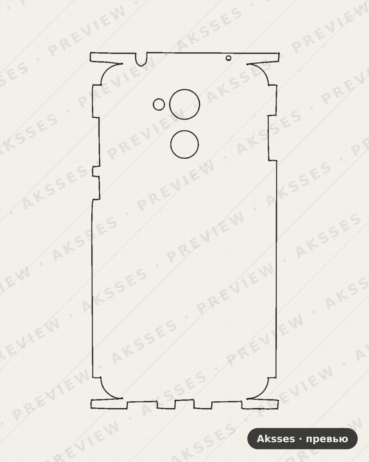Лекало Honor Play 6A для Full and Sides HONOR
